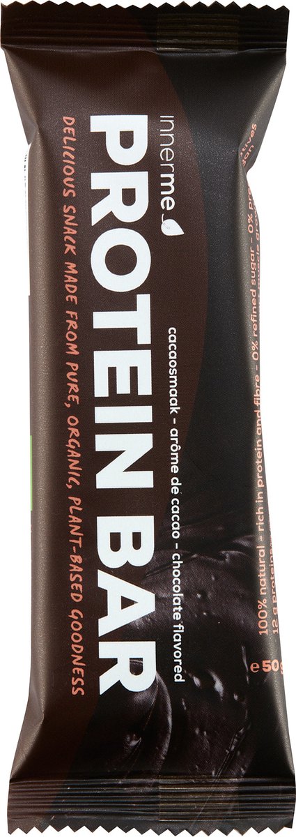 Innerme® Protein Bar ‘Chocolate’ - Bio & Vegan Proteine reep - 1 eiwitreep 50 g - Proteine Repen
