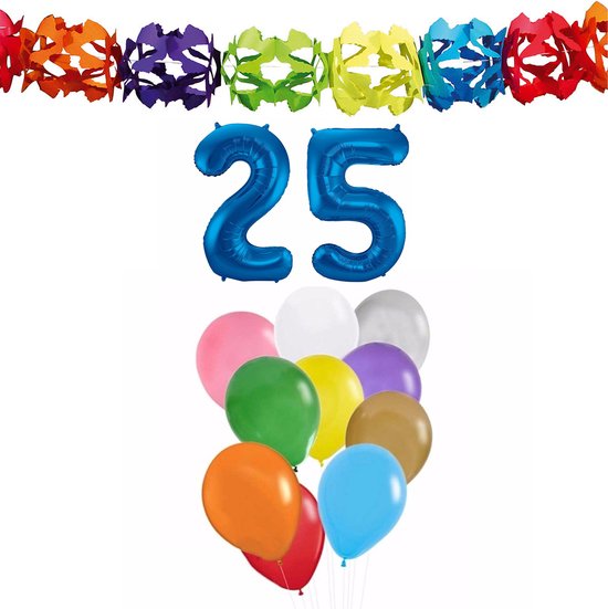 Décoration Anniversaire Folat - 25 Ans - Banderoles/ballons