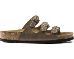 Birkenstock Florida Dames Slippers Tabacco Brown Regular-fit | Bruin | Leer | Maat 39 | 1011432