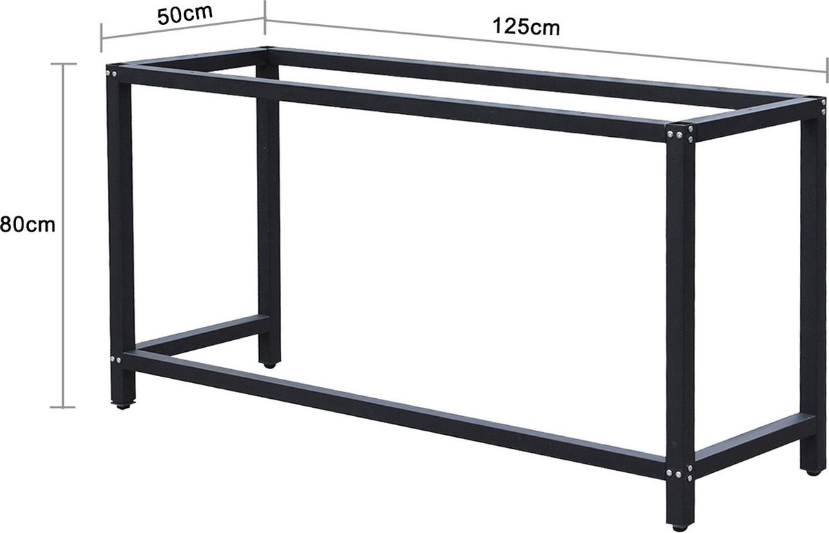 Werkbankonderstel | 125 x 50 x 80 cm - HandelsOnderneming