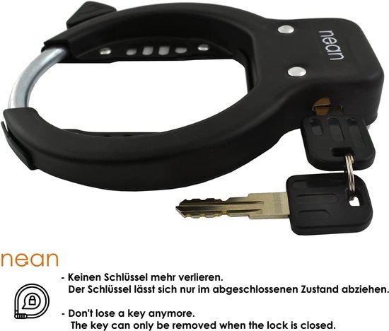 Fietskabelslot, [Zeer Veilig] Heavy Duty 12mm Dik Fietsslot met 2 Sleutels, Het Beste