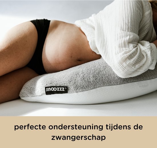 QUEEN ROSE Zwangerschapskussen, U-vormig Lichaamskussen voor Zwangere Vrouwen, Voedingskussen met Wasbare Katoen Hoes, Blauw en Roze