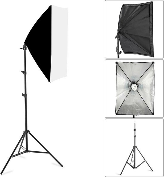 Kit Softbox De Iluminacion Jirafa (220 V) - ALFATEC