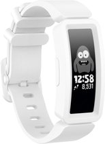 Voor Fitbit Inspire HR / Ace 2 siliconen smart watch vervangende polsbandje (wit)