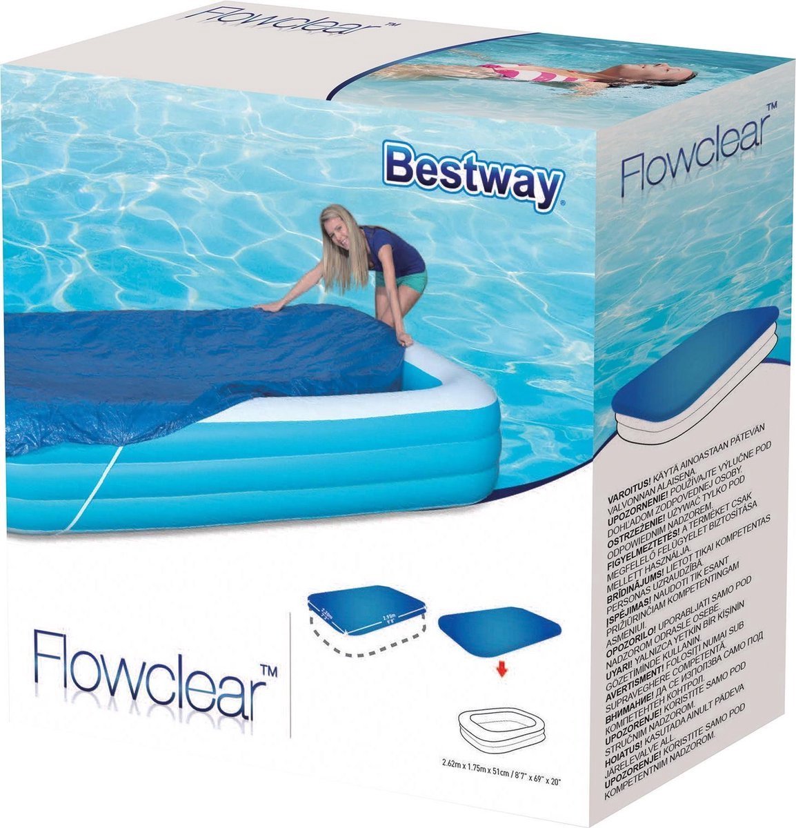Bestway - Bâche pour piscine - 262 x 175 cm | bol.com
