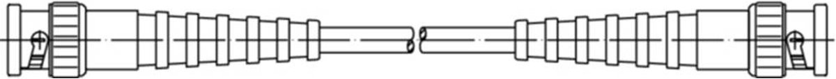 Telegärtner L00010A1805 BNC-meetsnoer 0.50 m Zwart