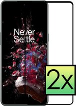 Screenprotector Geschikt voor OnePlus 10T Screenprotector Tempered Glass Gehard Glas Full Cover - 2x