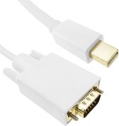 BeMatik - Mini DisplayPort-kabel mannelijk naar VGA mannelijk 1 m