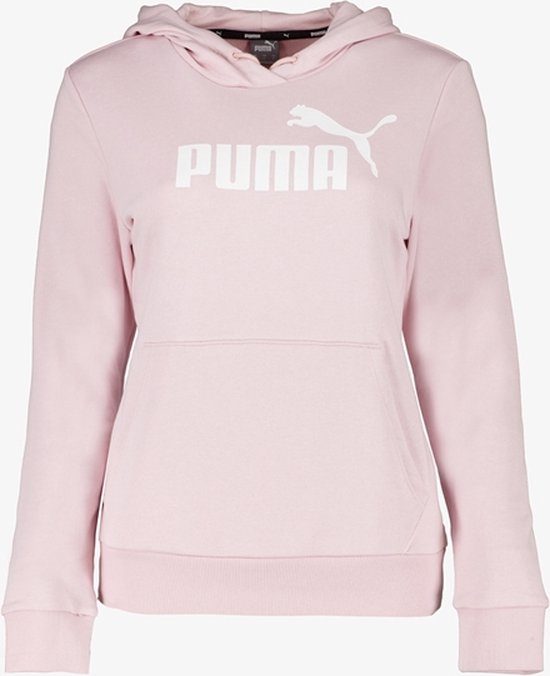 Sweat a capuche Puma Essentials pour femme Rose Taille L bol
