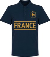 Frankrijk Team Polo Shirt - Navy - 4XL