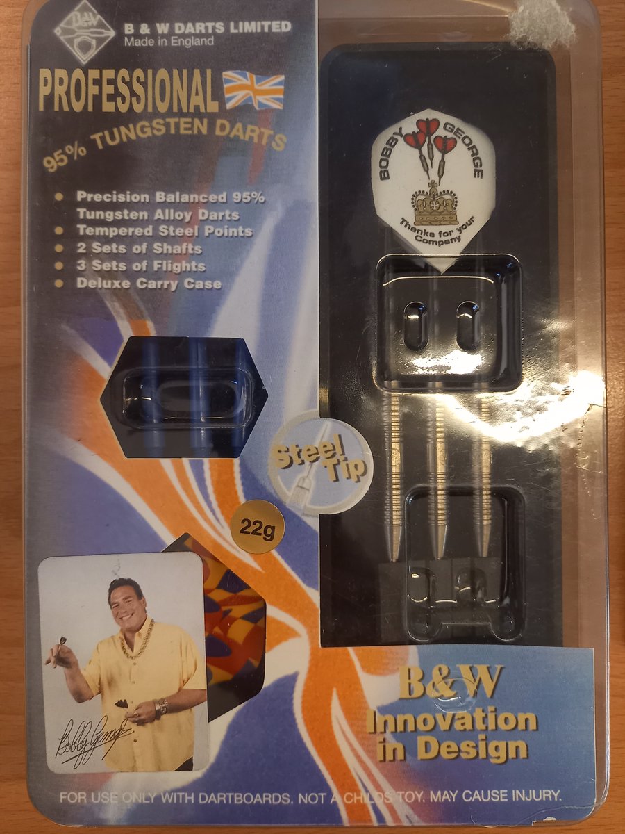 B&W Darts Bobby George 22 gram - Professionele dartpijlen