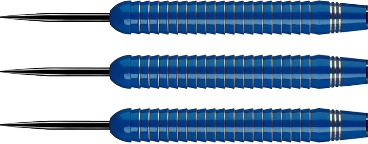 DESIGNA Mako Darts - Steel Tip Electro Brass - Shark Grip - Blue