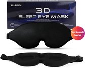Masque de sommeil de Luxe AllRisen - Mousse à mémoire de forme 3D - Modèle renouvelé - 100 % occultant - Soie - Durable