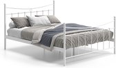 Bed Molly Wit - Metaal - 160x200cm - Hoogte 86 cm