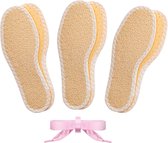 Bama Fresh Sun Color Kids Barefoot Inlegzolen voor een Comfortabel Zomers Barefoot Gevoel 3 Paar Unisex Beige + Gratis 1 Satijnen Veters (twv €5,95) - 30