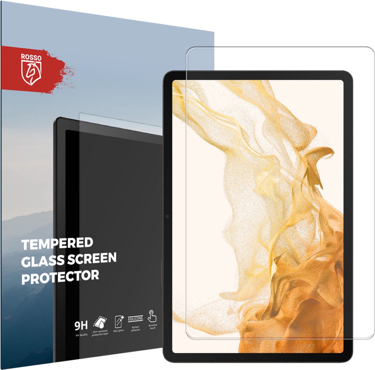 Rosso Samsung Galaxy Tab S7+ / S8+ 9H Tempered Glass Screen Protector