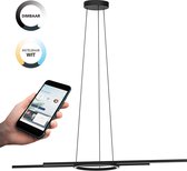 EGLO connect.z Zillerio-Z Smart Hanglamp - 116 cm - Zwart/Wit - Instelbaar wit licht - Dimbaar - Zigbee