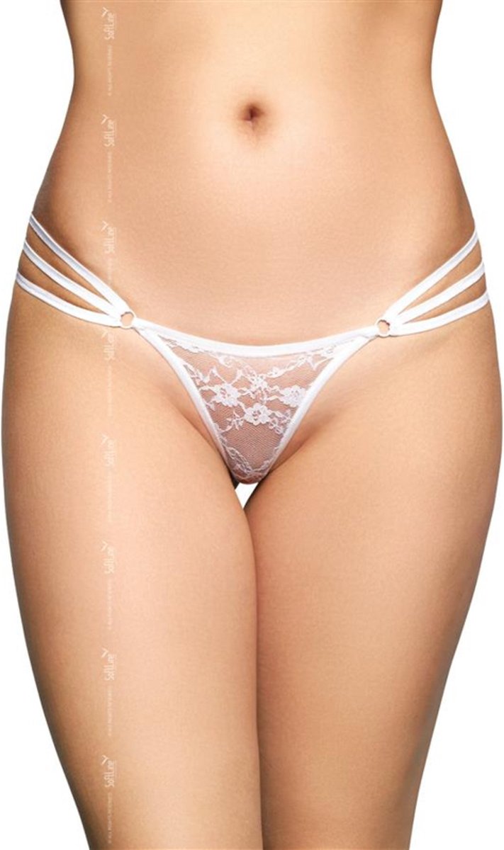 SoftLine sexy string - wit S/M