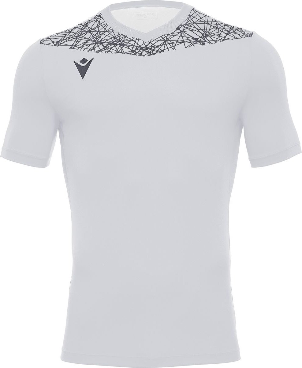 Macron Nash Shirt Korte Mouw Heren - Zilver / Antraciet | Maat: 4XL