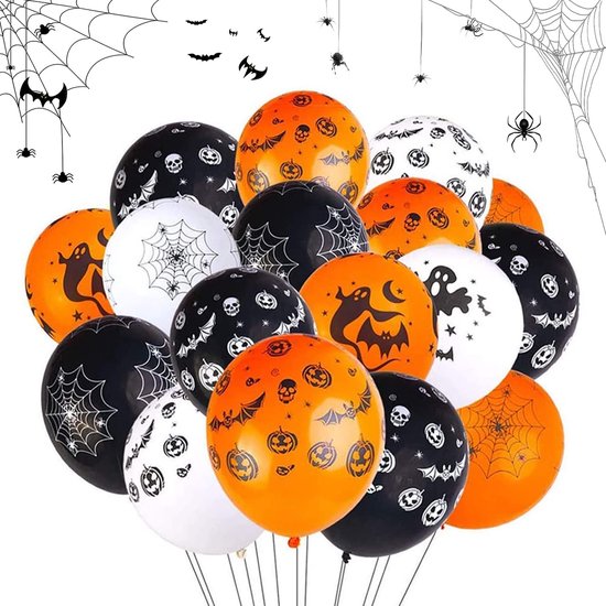 Feesty - Halloween decoratie - Halloween ballonnen - 100 stuks