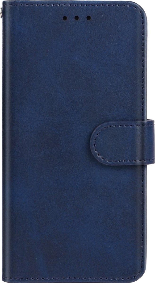Mobigear Telefoonhoesje geschikt voor HONOR X7 Hoesje | Mobigear Wallet Bookcase Portemonnee | Pasjeshouder voor 2 Pasjes | Telefoonhoesje voor Pinpas / OV Kaart / Rijbewijs - Blauw