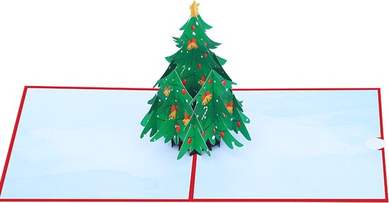 6 Stuks 3D Pop-up Kerstkaarten Set - Unieke Ontwerpen met Enveloppen