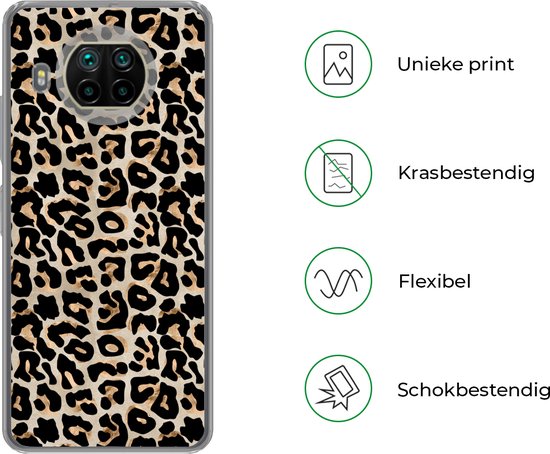 Coque Xiaomi Mi 10T Lite 5G - Imprimé Panthère - Marron - Luxe - Siliconen