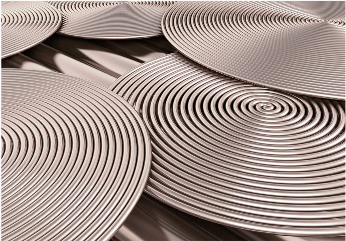Fotobehang - Copper Spirals.