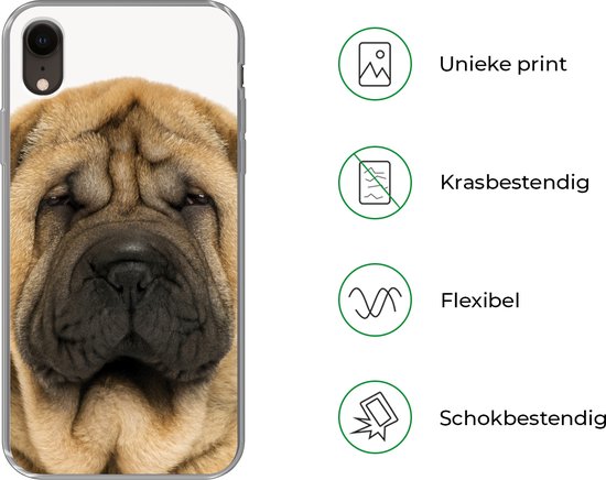 Coque iPhone XR - Chien Rides - Chambre de bébé - Bébé - Jeune - Chambre d'enfant - Chambre d'enfant - Coque de téléphone en Siliconen -