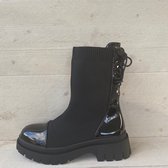 SmileFavorites® Sock boots - Zwart - Stof - Maat 38