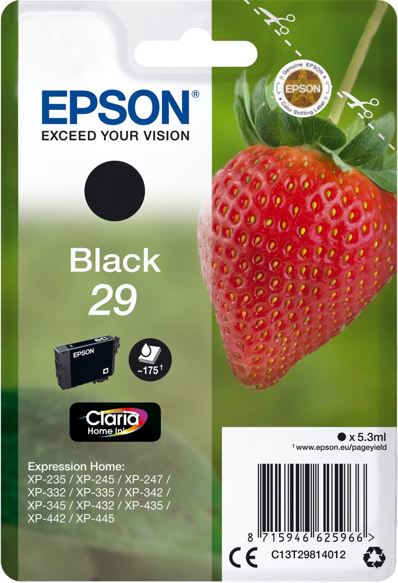 Epson 29 - Inktcartridge / Zwart