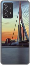 Geschikt voor Samsung Galaxy A33 5G hoesje - Rotterdam - Erasmus - Zonsondergang - Siliconen Telefoonhoesje