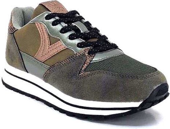Victoria 1985 Sneaker Unisex Root & Pezzi – Tomaia In Pelle E Nylon Effetto Piuma – Logo Retrò – 8812100