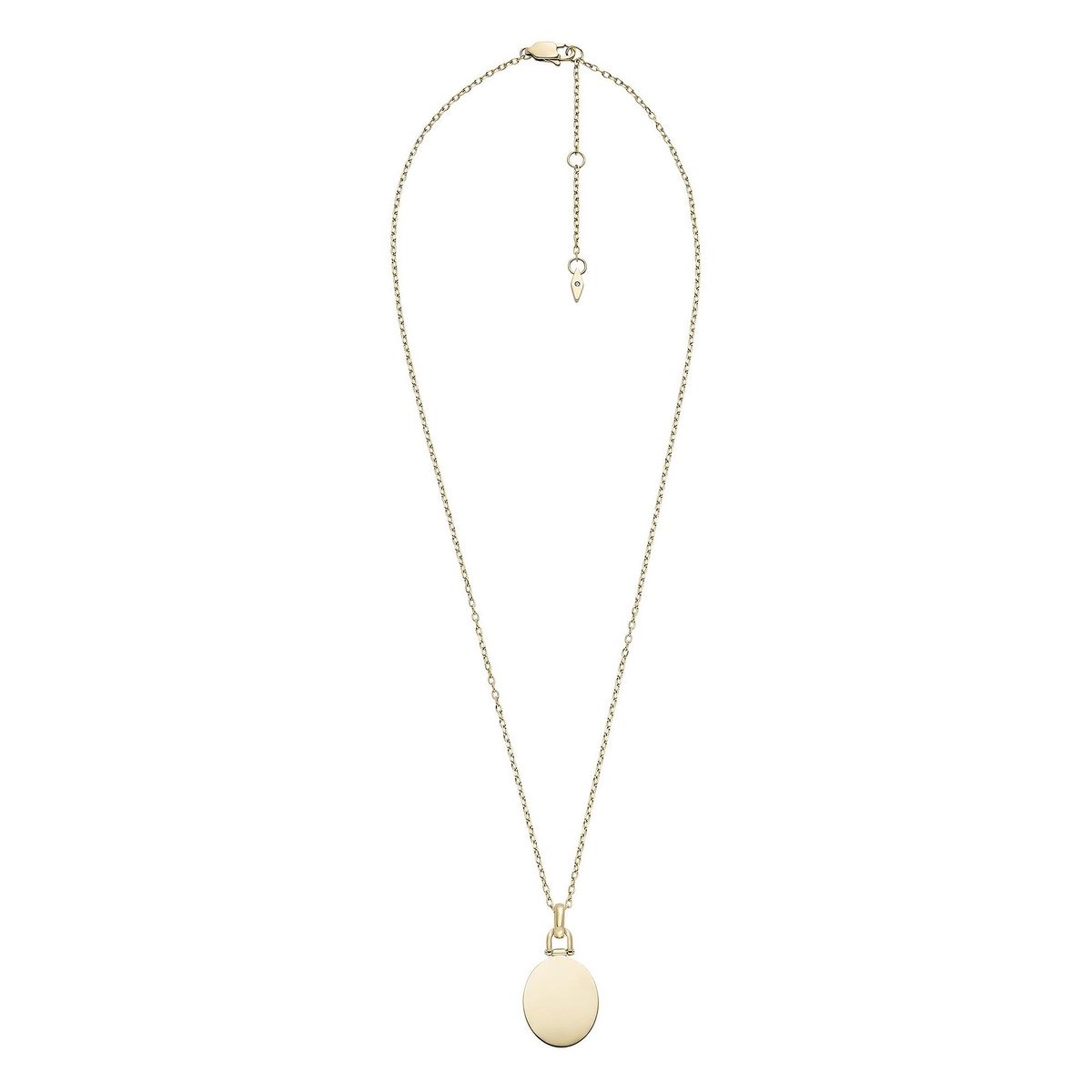 Fossil Drew Damesketting Staal - Goudkleurig