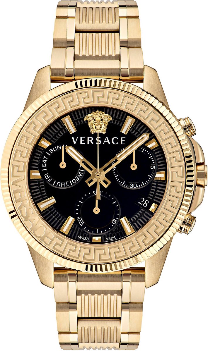 Versace Herren-Uhren Analog Quarz One Size Gold 32022831