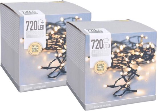 Therlan Guirlande lumineuse à LED étoile Lumineuse Fenêtre Noël, 2PCS 62 LEDs Noël guirlande