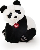 Trudi Classic Knuffel Panda Kevin 28 cm - Hoge kwaliteit pluche knuffel - Knuffeldier voor jongens en meisjes - Zwart Wit - 20x28x20 cm maat M