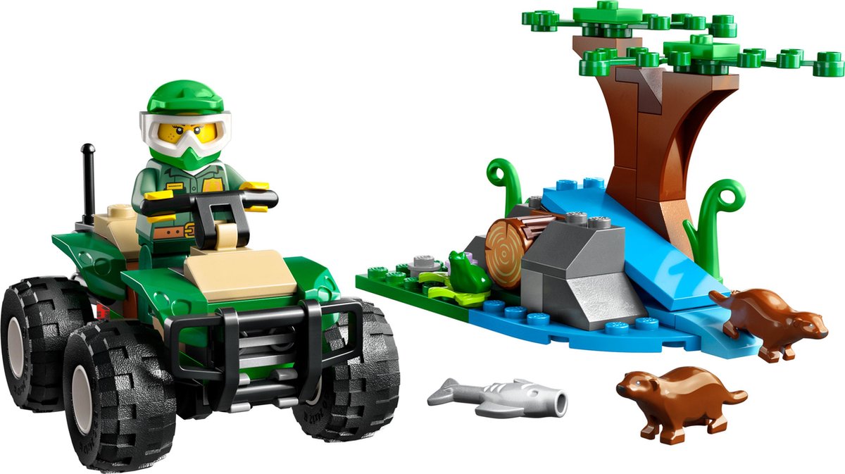 LEGO City 60394 Terreinwagen en otterhabitat Bouwset — afbeelding 4