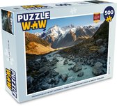 Puzzel Hooker Valley in het Nationaal park Aoraki/Mount Cook in Nieuw-Zeeland - Legpuzzel - Puzzel 500 stukjes