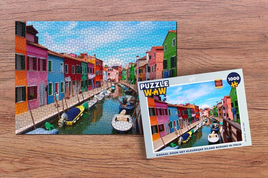 Puzzle 1000 p - Burano, Italie, Puzzle adulte, Puzzle