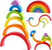 Play Go - Arc-en-ciel empilable - jouets pour bébés - Plastique - Éducatif - Créatif - Stimulant - Arcs - Motricité - Rainbow Stacker