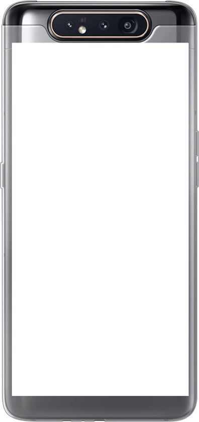 Étui Samsung Galaxy A80 - Wit - Couleurs - Neutre - Étui de téléphone en Siliconen