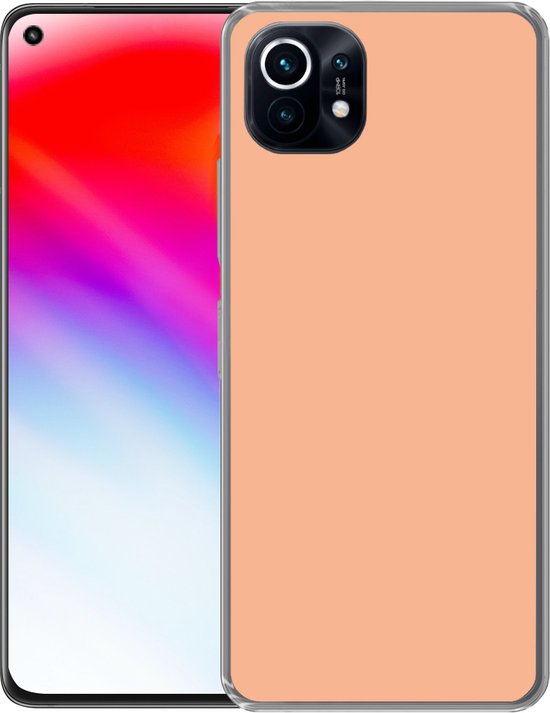 Xiaomi Mi 11 - Abricot - Rose - Pastel - Uni - Oranje - Coque de téléphone en Siliconen