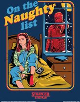 Stranger Things Christmas Naughty List Art Print 30x40cm | Poster