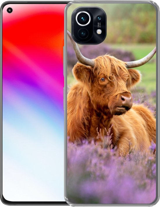 Xiaomi Mi 11 - Highlander écossais - Marron - Buissons - Coque de téléphone en Siliconen
