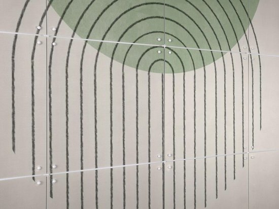 IXXI Perfect Point Green - Décoration murale - Abstrait - 80 x 60 cm