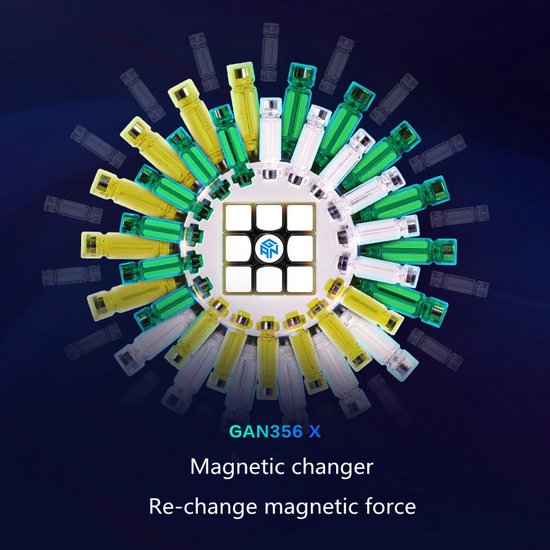 GAN Speed Cube - GAN356 X - 3x3 - Magnetisch - GAN