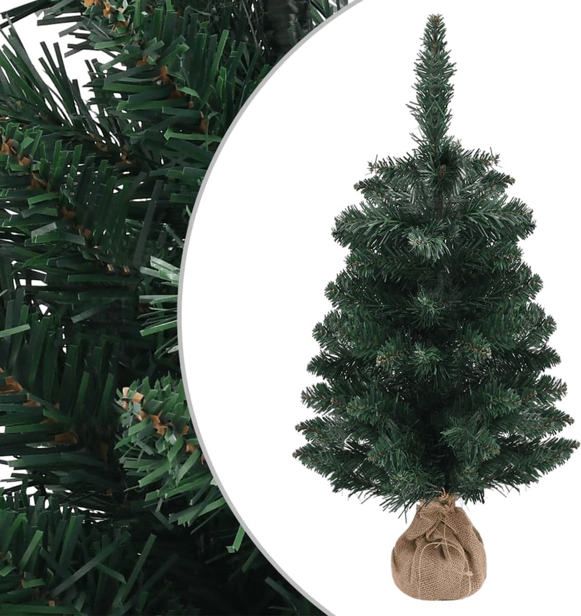 Prolenta Premium - Kunstkerstboom met standaard 90 cm PVC groen