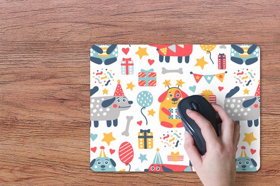 Bureau onderlegger 40x30 cm - Muismat Patronen - Verjaardag - Hond - Bureaulegger xl - Desk mat beschermer - Computer muismatten