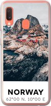 Coque Samsung Galaxy A20e - Norvège - Water - Montagnes - Coque de téléphone en Siliconen